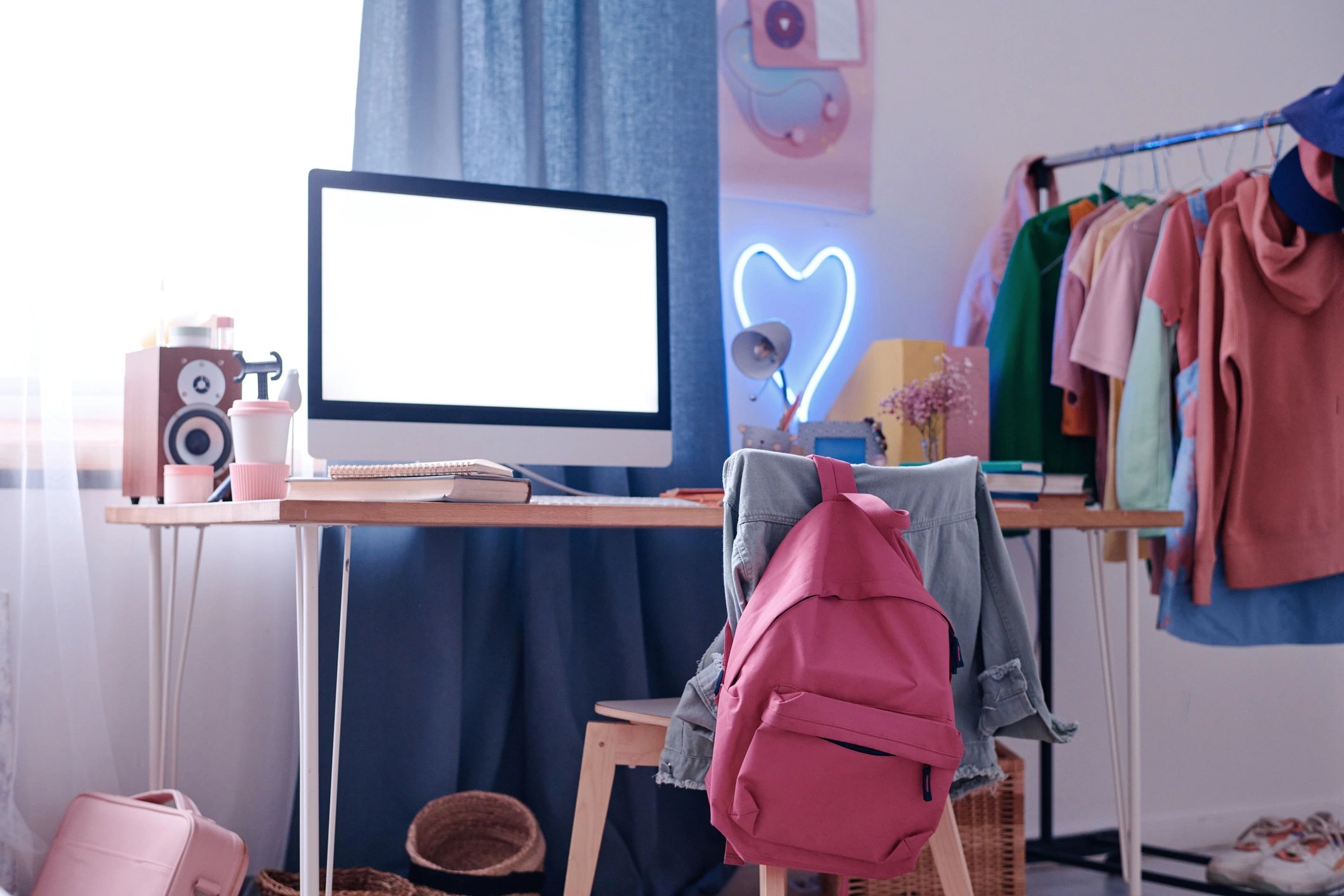 Soft modern workspace for home and lifestyle printable planners